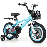 14 Inch Kids Bike with Adjustable Handlebar and Saddle for 3-5 Years Old-14 inches