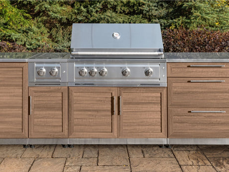 Outdoor Kitchen Stainless Steel 2 Piece Cabinet Set with Sink and Grill Cabinet