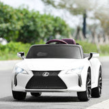 Kids Ride Lexus LC500 Licensed Remote Control Electric Vehicle-White