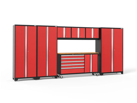 Bold Series 7 Piece Cabinet Set with Project Center, Wall Cabinets and Lockers