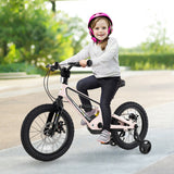 16 Inch Kids Bike Lightweight with Detachable Training Wheels for Aged 4 to 7-16 inches