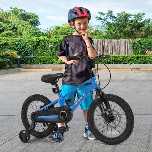 16 Inch Kids Bike Magnesium Alloy Training Bicycle Adjustable for 4 to 7 Years Old-16 inches