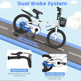 16 Inch Kids Bike with Removable Training Wheels-White