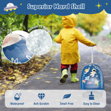 16 Inch Kids Carry-On Luggage Hard Shell Suitcase with Wheels-Blue