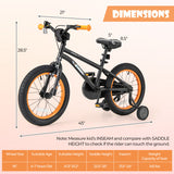 16-Inch Kids Bike Sport Bicycle for 4-7 Years Old with Adjustable Seat and Reflectors-16 inches