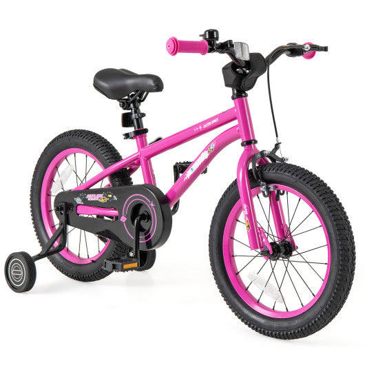 16-Inch Kids Bike for 4-7 Years Old Adjustable with Removable Training Wheels-16 inches