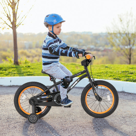 16-Inch Kids Bike Sport Bicycle for 4-7 Years Old with Adjustable Seat and Reflectors-16 inches