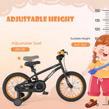 16-Inch Kids Bike Sport Bicycle for 4-7 Years Old with Adjustable Seat and Reflectors-16 inches