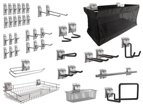 40-Piece Slatwall Accessory Kit