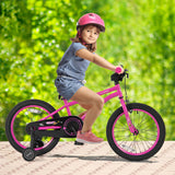 18 Inch Kids Bike for 4-8 Years Old Adjustable with Removable Training Wheels