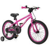 18 Inch Kids Bike for 4-8 Years Old Adjustable with Removable Training Wheels