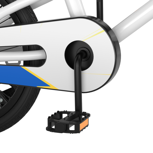 18 Feet Kids Bike with Removable Training Wheels-White