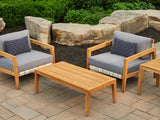 Lakeside 6 Seater Chat Set with Coffee Table and Side Table