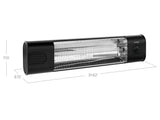 1500W Infrared Heater with Slatwall Bracket