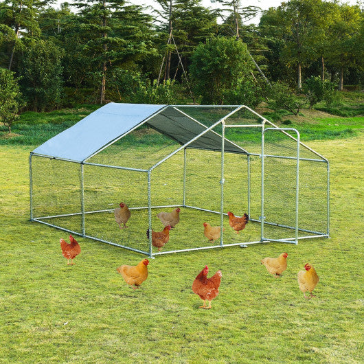 Large Walk in Shade Cage Chicken Coop with Roof Cover-13'