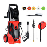 3000 PSI Electric High Pressure Washer With Patio Cleaner-Red