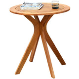 27 InchOutdoor Round Solid Wood Coffee Side Bistro Table