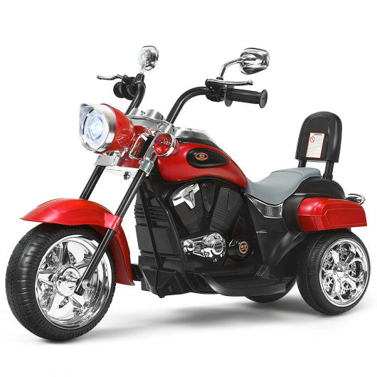 6V 3 Wheel Kids Motorcycle-Red