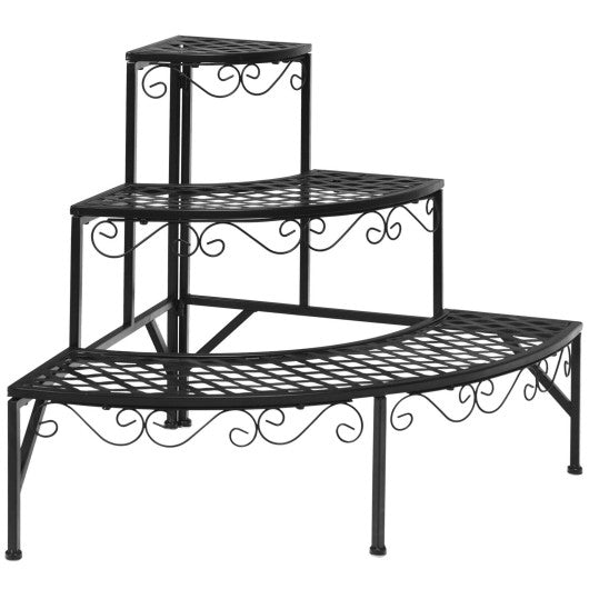 3 Tier Metal Corner Plant Display Rack