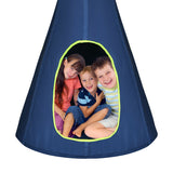 40 Inch Kids Nest Swing Chair Hanging Hammock Seat for Indoor Outdoor-Blue