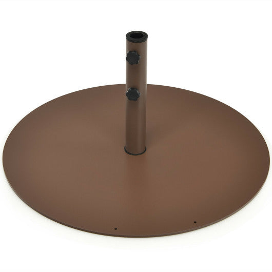 29.5 Inch Outdoor Steel Umbrella Base Stand for Backyard and Poolside