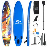 Inflatable Stand Up Paddle Board with Backpack and Aluminum Paddle Pump-L