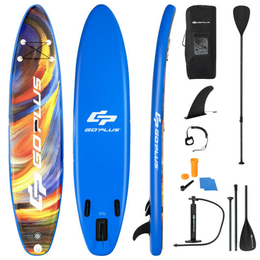 Inflatable Stand Up Paddle Board with Backpack and Aluminum Paddle Pump-M