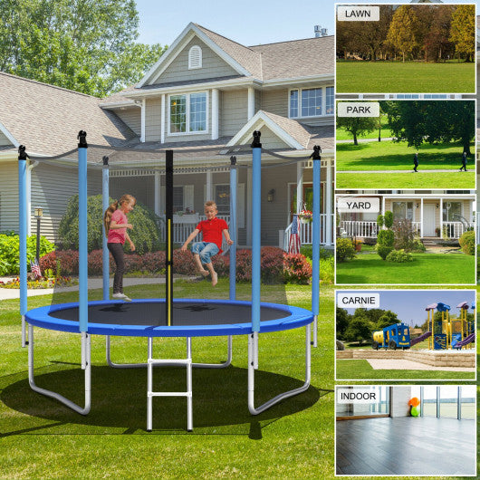 Outdoor Trampoline with Safety Closure Net-10 ft