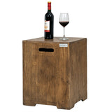 16 Inch Outdoor Hideaway Table Cover for Standard 20 LBS Propane Tank-B