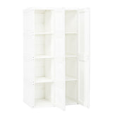 Foldable Armoire Wardrobe Closet with 8 Cubby Storage