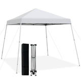 10 x 10 Feet Outdoor Instant Pop-up Canopy with Carrying Bag-White