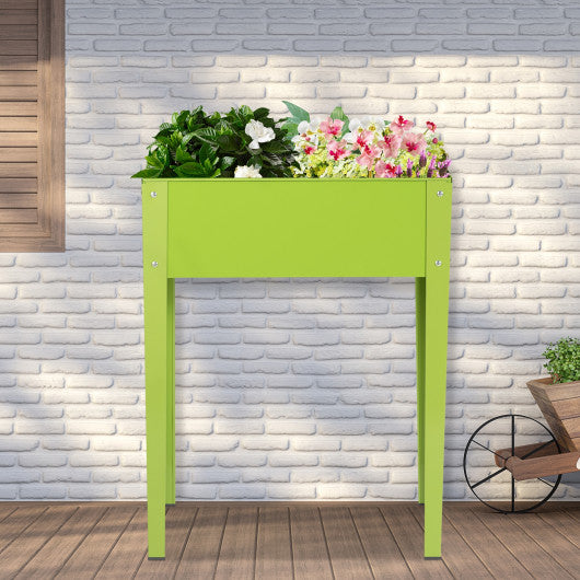 24.5 x 12.5 Inch Outdoor Elevated Garden Plant Flower Bed