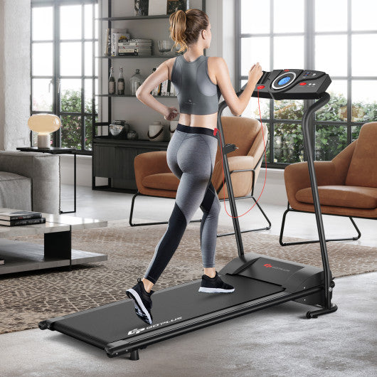 1.0 HP Electric Mobile Power Foldable Treadmill with Operation Display for Home