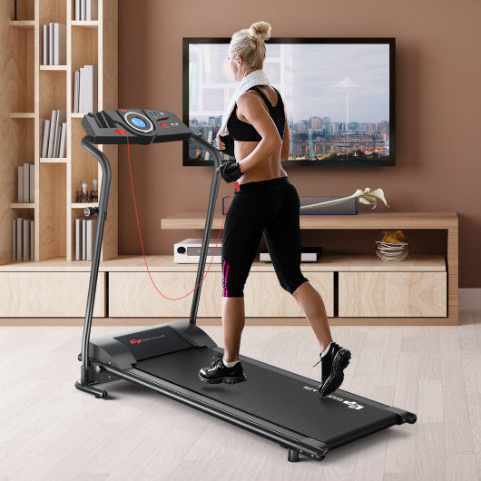 1.0 HP Electric Mobile Power Foldable Treadmill with Operation Display for Home