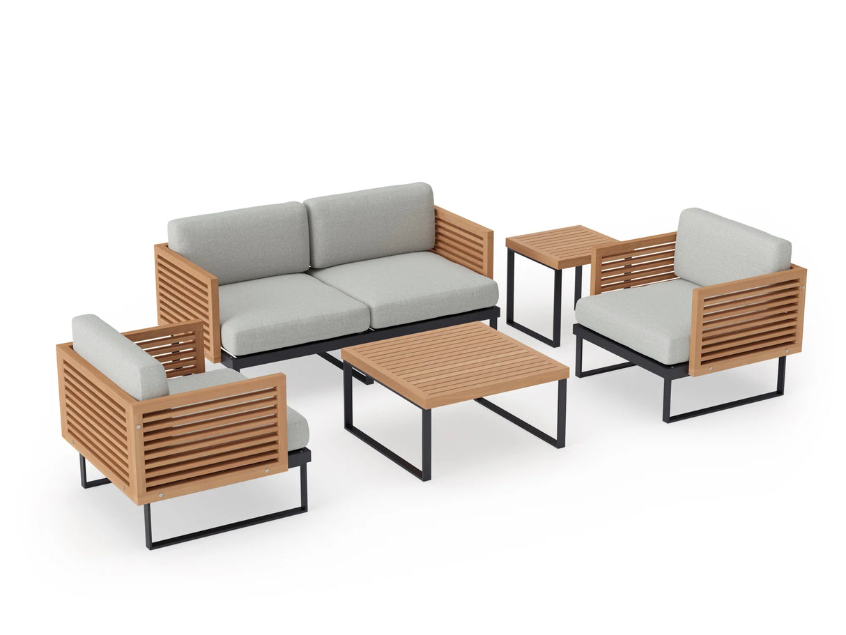 Monterey 4 Seater Chat Set with Coffee Table and Side Table