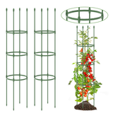 2-Pack Garden Trellis Tomato Cage with Adjustable Height-Green