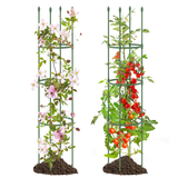 2-Pack Garden Trellis Tomato Cage with Adjustable Height-Green