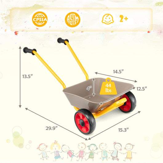 2-Wheeler Toy Cart with Steel Construction for Boys and Girls Age 2 +