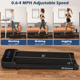 2.5HP Under Desk Treadmill with Remote Control and 3 Countdown Modes-Black