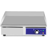 2000W Commercial Stainless Steel Grill with Adjustable Temp Control and Accessories-Silver