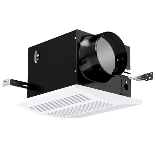 200 CFM Bathroom Exhaust Fan with Metal Housing and 6 Inches Duct for 200 Sq.Ft