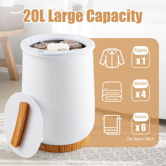 20L Hot Towel Bucket with 1-Minute Quick Heating and 60-Minute Auto Shut off-White