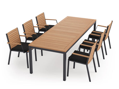 Monterey 6 Seater Dining Set with 96 In. Table