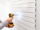 40 SQ. FT. PVC Slatwall with 40-Piece Accessory Kit