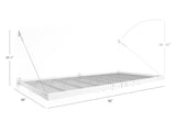 Pro Series 4 Ft. X 8 Ft. and 2 Ft. X 8 Ft. Wall Mounted Steel Shelf Set