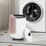 23L Large Luxury Bucket-Style Towel Warmer with Fragrant Disc Holder-Black