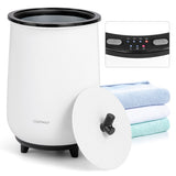 23L Large Luxury Bucket-Style Towel Warmer with Fragrant Disc Holder-Black