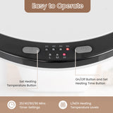 23L Large Luxury Bucket-Style Towel Warmer with Fragrant Disc Holder-Black