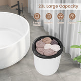 23L Large Luxury Bucket-Style Towel Warmer with Fragrant Disc Holder-Black