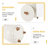 23L Large Luxury Bucket-Style Towel Warmer with Fragrant Disc Holder-Gray